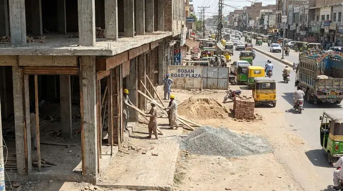 Shop under construction Bosan Road